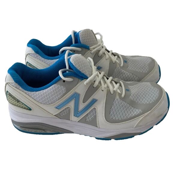 New Balance 1540V2 Women's Silver Blue White Running Shoes Size 9 - Picture 1 of 10